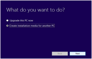 Run Windows 10 creation