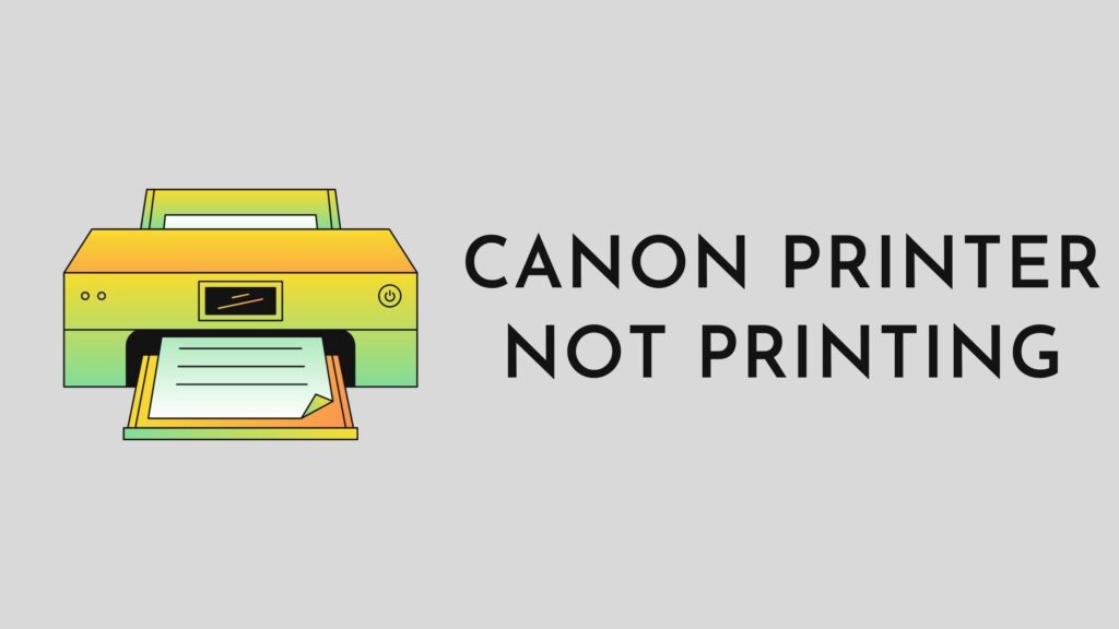 canon printer not printing ink on paper