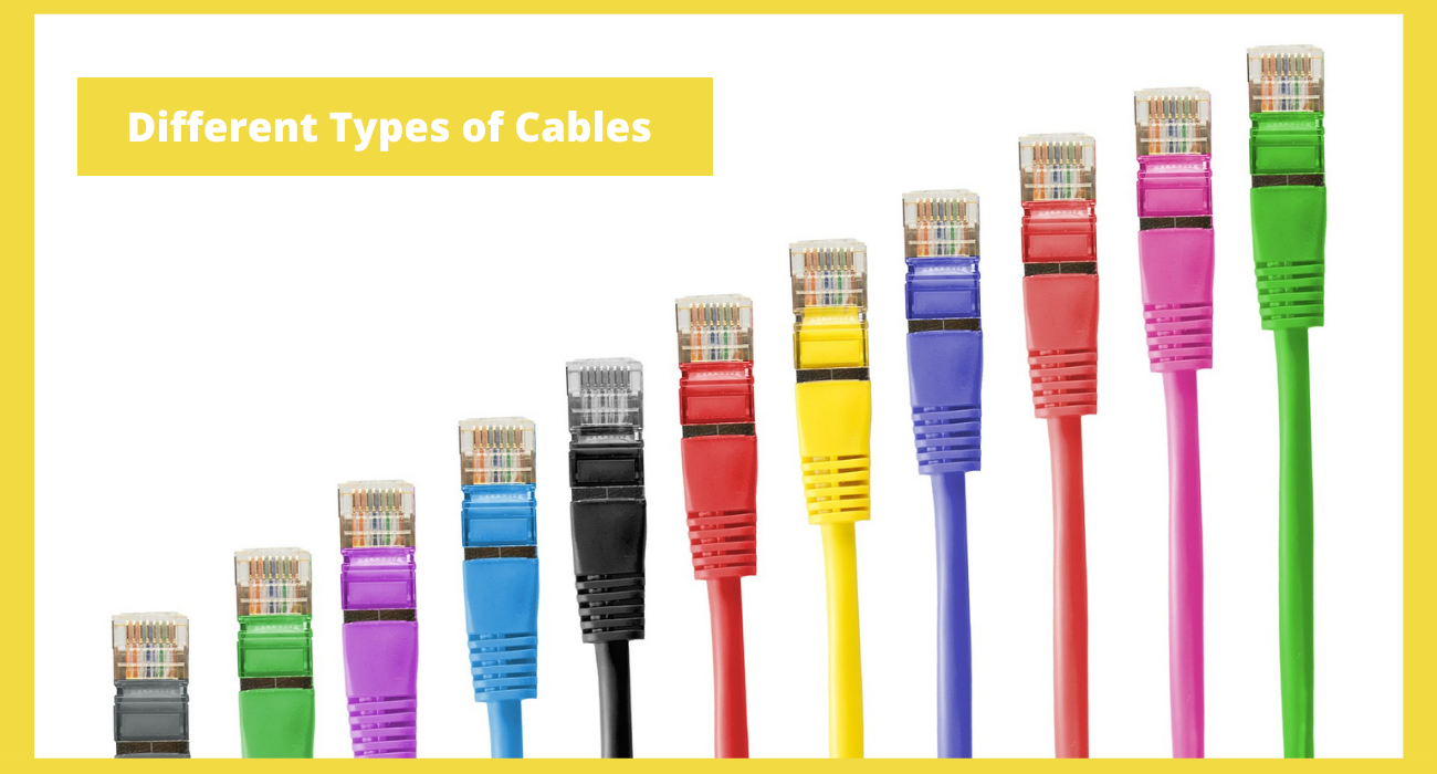 Different Types Of Cables Twisted Pair Cable Fiber Optic Cable